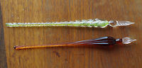 Two Glass Dip Pens