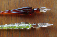 Two Glass Dip Pens