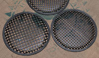 Black Steel Speaker Grilles